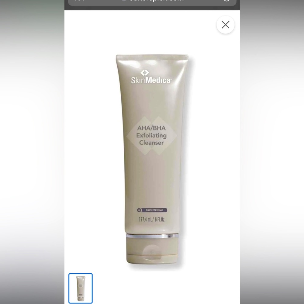 SkinMedica AHA/BHA Exfoliating Cleanser.